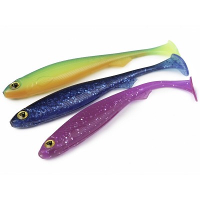 Силиконова примамка Fox Rage Slick Shad UV Purple Rain 13 cm NSC 066 - Силиконови примамки 