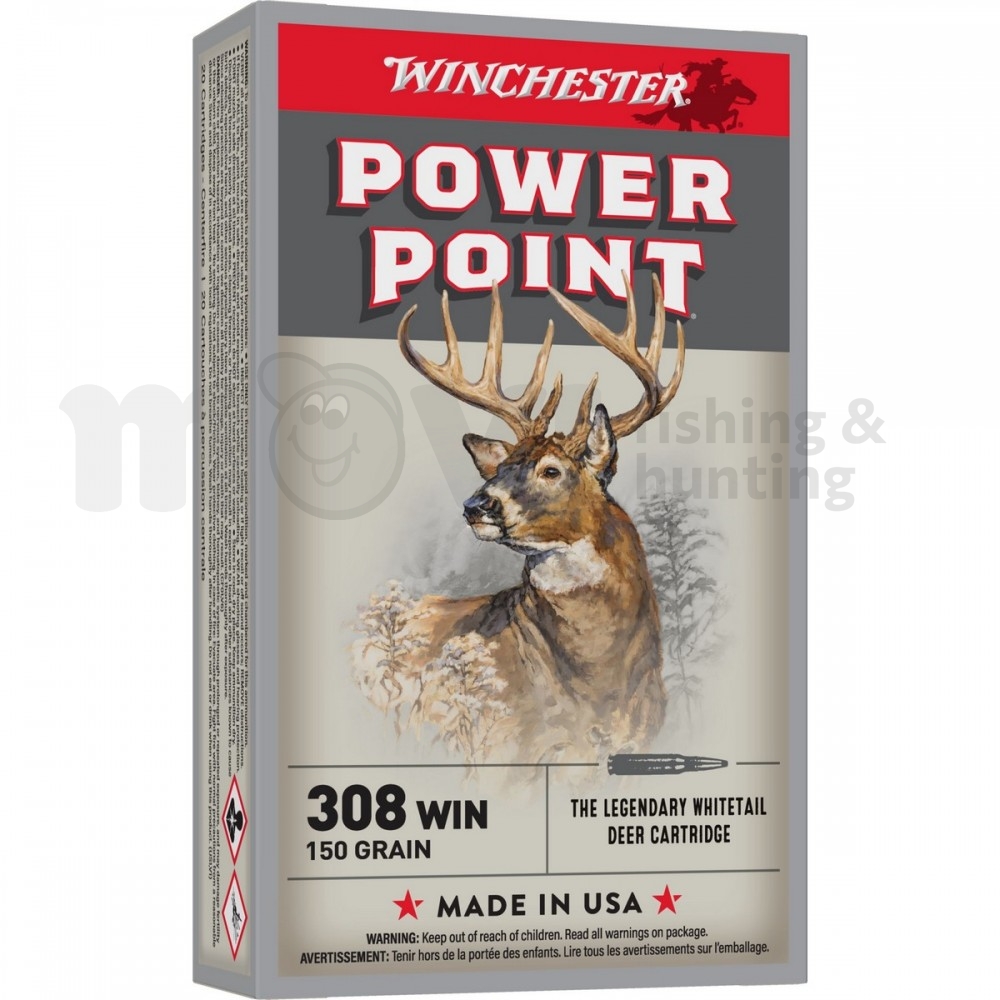 Winchester cal.308win. SP Power Point 9.7g/150gr |  |  |