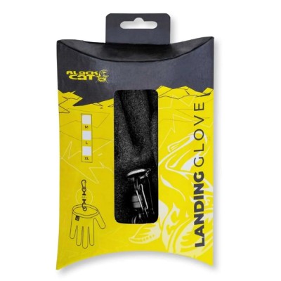 Ръкавица за сом - гумирана BLACK CAT Landing Glove Black - Размер М - Black Cat