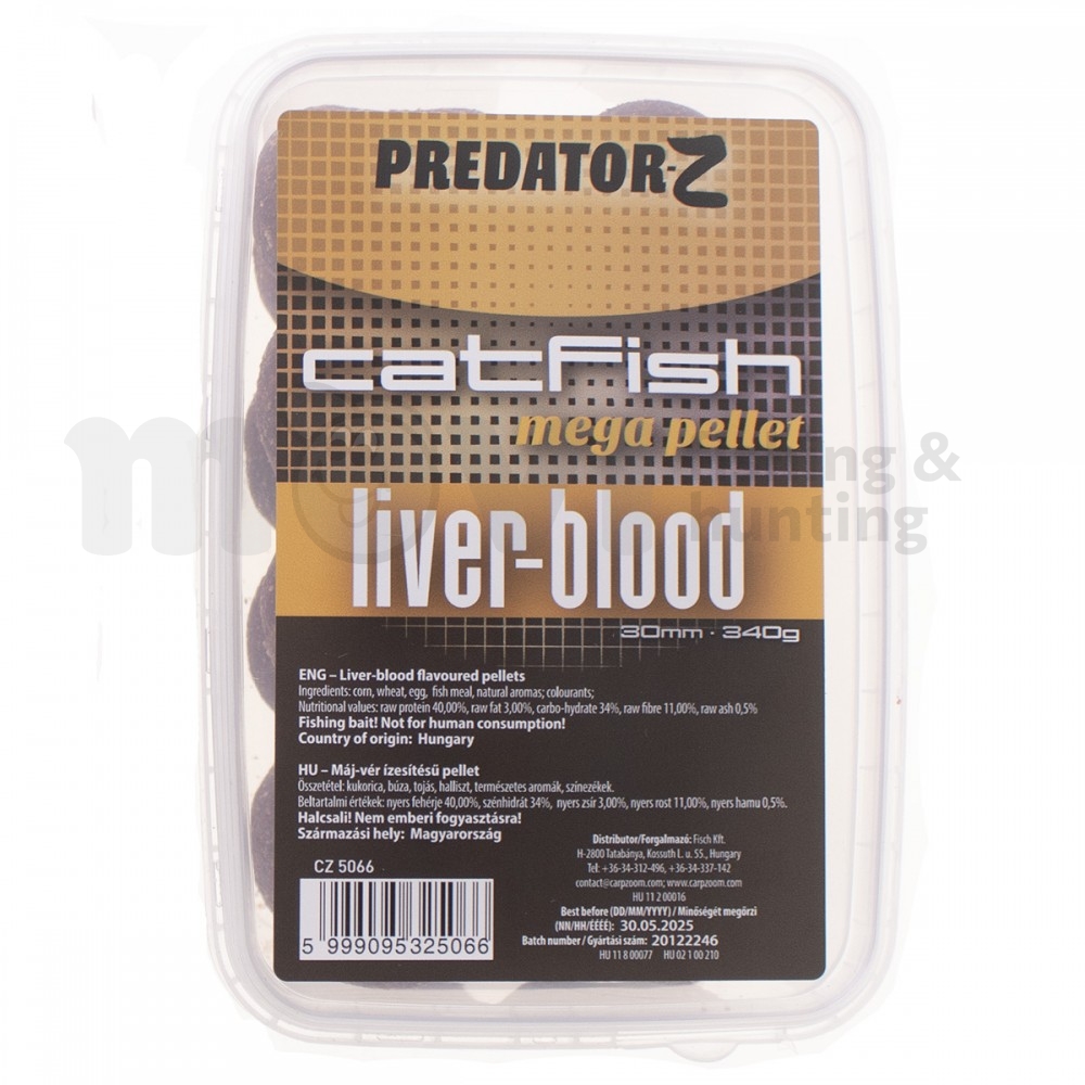 Пелети CARP ZOOM PREDATOR-Z CATFISH MEGA PELLET - 340гр.