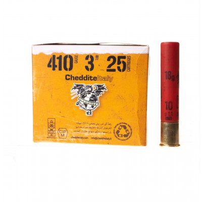 Гладкоцевни патрони Cheddite Magnum - кал. 36/.410, 18 гр., № 10, Тапа - Cheddite