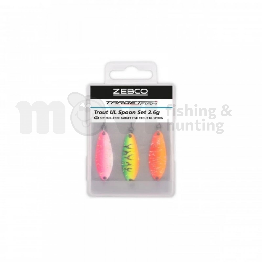 Клатушки Zebco Target Fish Trout UL Spoon Set /различни грамажи/ | Клатушки | Примамки за риболов |