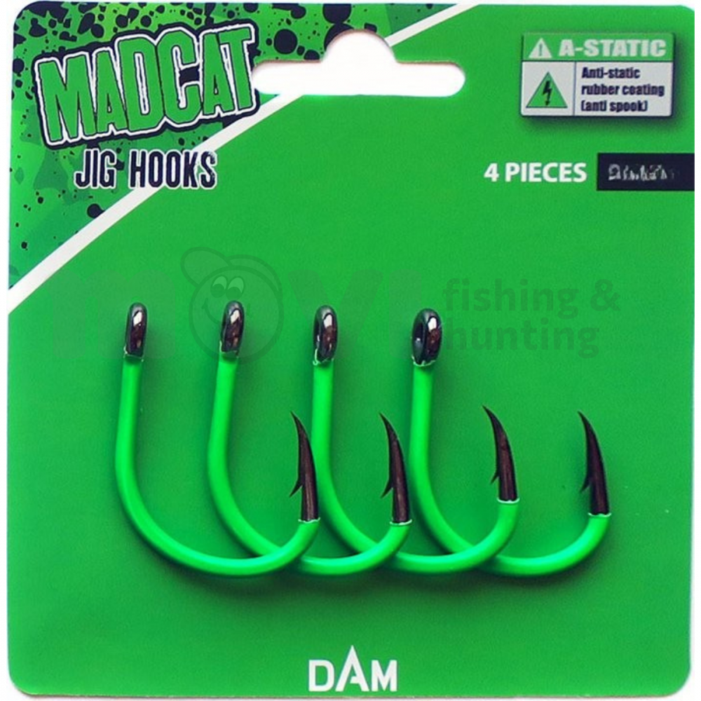Куки за сом Madcat A-Static Jig Catfish Hooks - 4 бр. 6/0 | Единични куки за риболов | Куки за риболов |