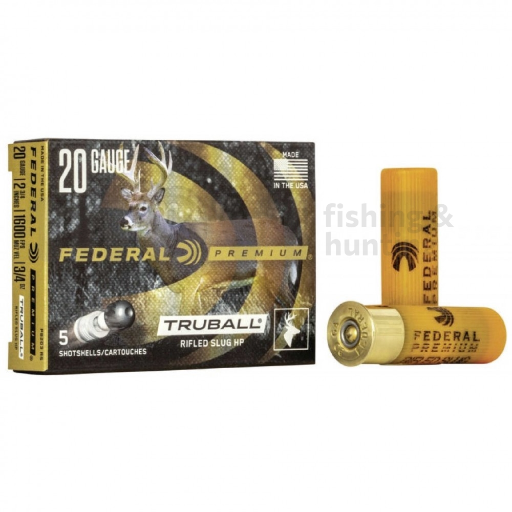 Патрони Federal TruBall HP Slug 20/76 21g | Гладкоцевни патрони | Боеприпаси |