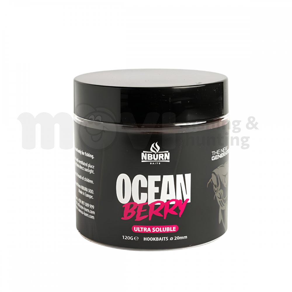 Протеинови топчета ОCEAN BERRY NBURN 16mm - Бавни | Захранка за шаран | Риболов на шаран |