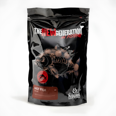 Протеинови топчета HOT FISH 1KG - NBURN - бавни - 