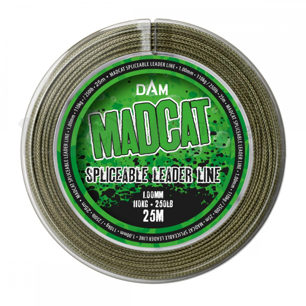 Плетено влакно за поводи за сом MadCat Spliceable Leader Line 1.00/25 м | Влакна за поводи | Влакна |
